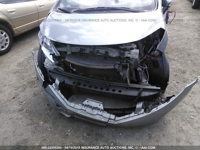 3N1CE2CP3FL426170 - 2015 NISSAN VERSA NOTE S/S PLUS/SV/SL/SR GRAY photo 6