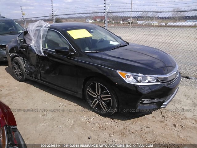 1HGCR2F5XGA021235 - 2016 HONDA ACCORD SPORT 黑色 照片 1