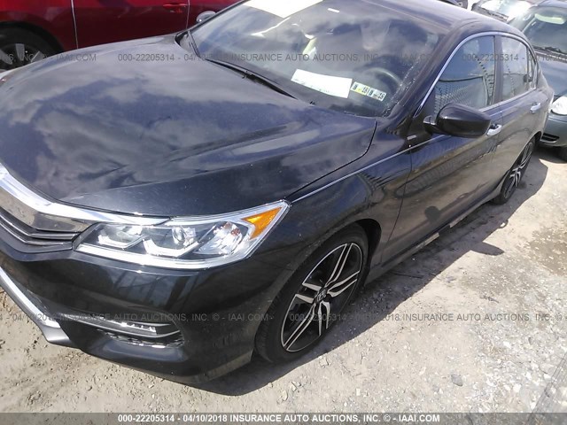 1HGCR2F5XGA021235 - 2016 HONDA ACCORD SPORT 黑色 照片 2