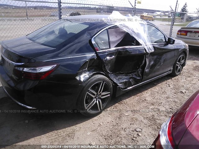 1HGCR2F5XGA021235 - 2016 HONDA ACCORD SPORT 黑色 照片 4