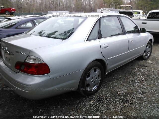 4T1BF28B03U288880 - 2003 TOYOTA AVALON XL/XLS SILVER photo 4