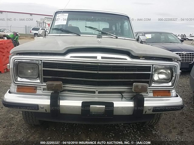 1J4GS5871LP500259 - 1990 JEEP GRAND WAGONEER  GRAY photo 6