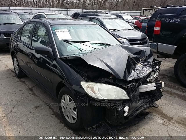 1HGES16315L018103 - 2005 HONDA CIVIC DX VP 黑色 照片 1
