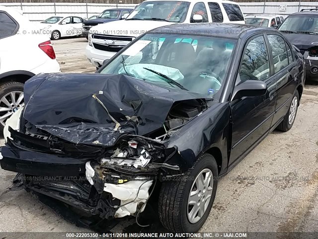 1HGES16315L018103 - 2005 HONDA CIVIC DX VP 黑色 照片 2