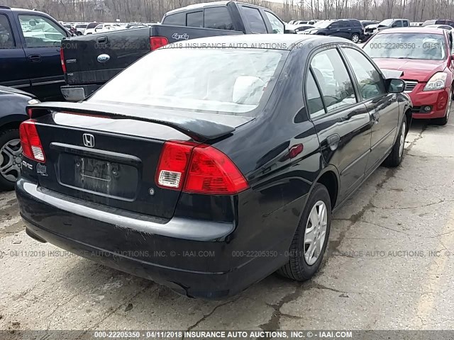 1HGES16315L018103 - 2005 HONDA CIVIC DX VP 黑色 照片 4