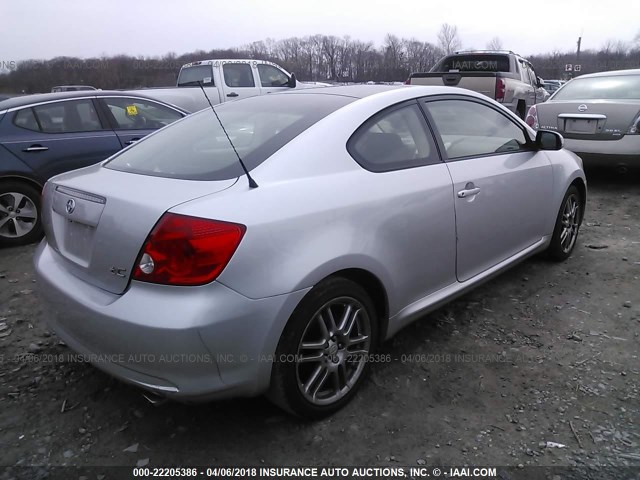 JTKDE167560132587 - 2006 TOYOTA SCION TC 银色 照片 4