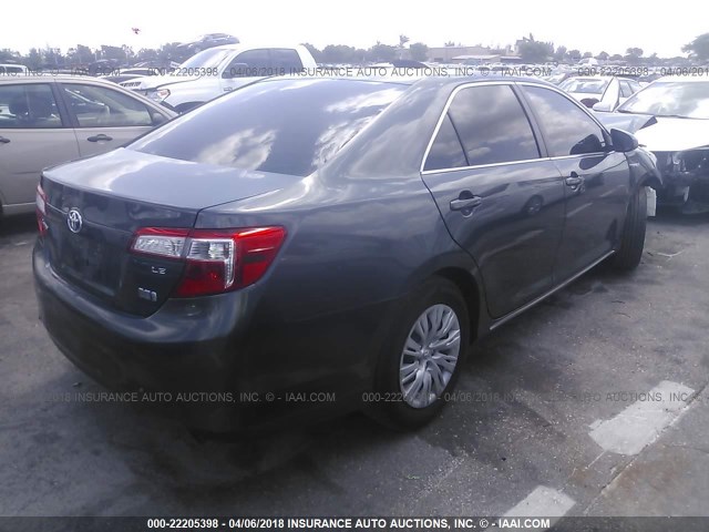 4T1BD1FK1CU001405 - 2012 TOYOTA CAMRY HYBRID/LE/XLE 灰色 照片 4