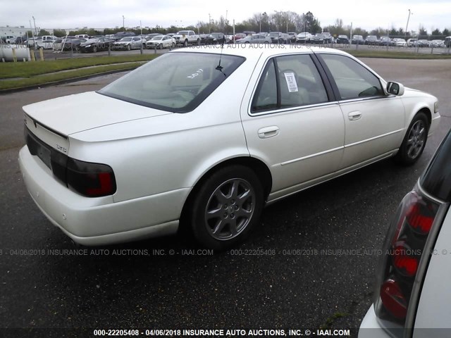 1G6KY54921U129457 - 2001 CADILLAC SEVILLE STS CREAM photo 4