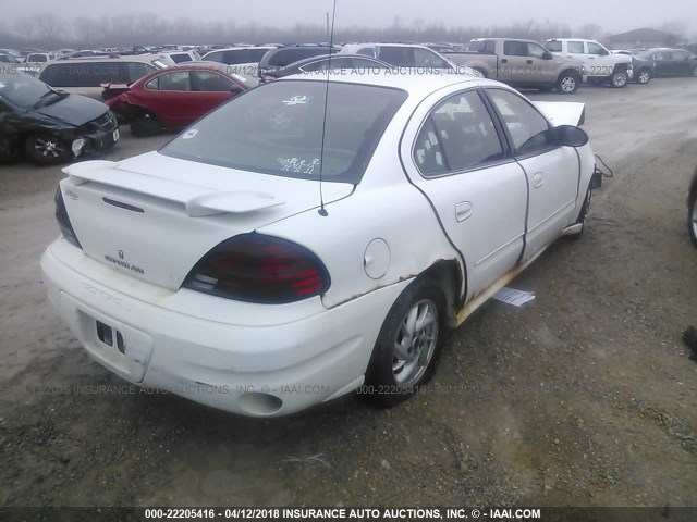 1G2NF52E63M638183 - 2003 PONTIAC GRAND AM SE1 WHITE photo 4