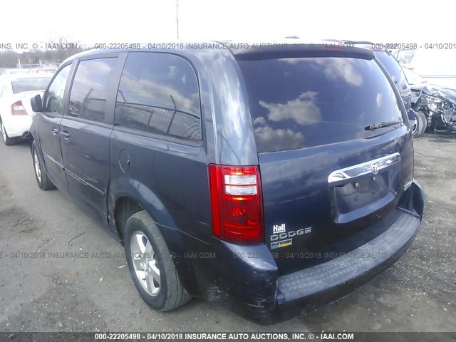 1D8HN44EX9B512661 - 2009 DODGE GRAND CARAVAN SE BLUE photo 3