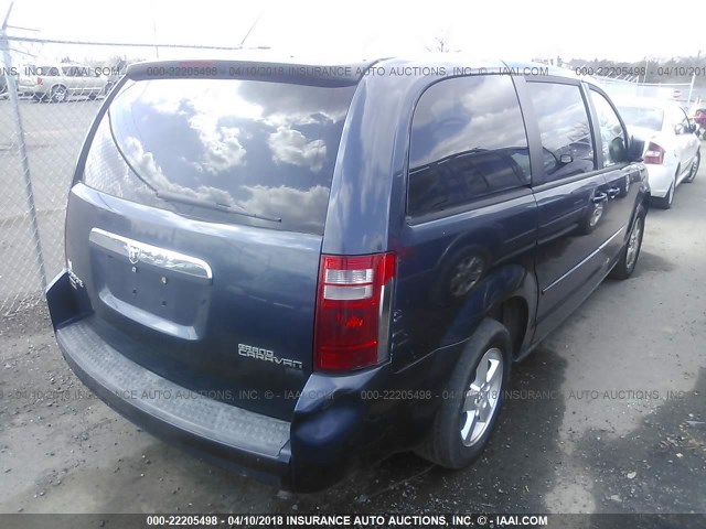 1D8HN44EX9B512661 - 2009 DODGE GRAND CARAVAN SE BLUE photo 4