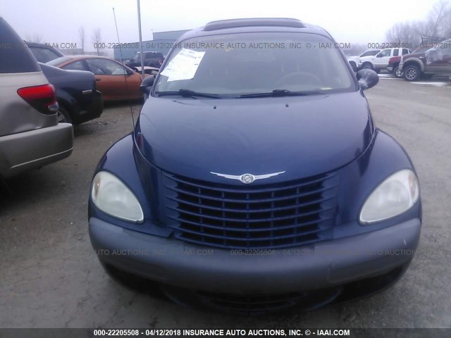 3C8FY4BB21T542695 - 2001 CHRYSLER PT CRUISER Dark Blue photo 6