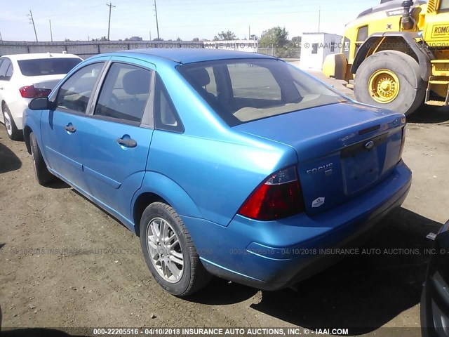1FAFP34N97W251030 - 2007 FORD FOCUS ZX4/S/SE/SES 蓝色 照片 3