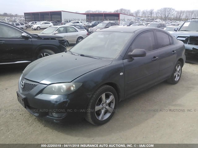 JM1BK12F241171102 - 2004 MAZDA 3 I GREEN photo 2