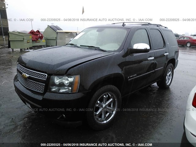 1GNFC13057R323802 - 2007 CHEVROLET TAHOE C1500 BLACK photo 2