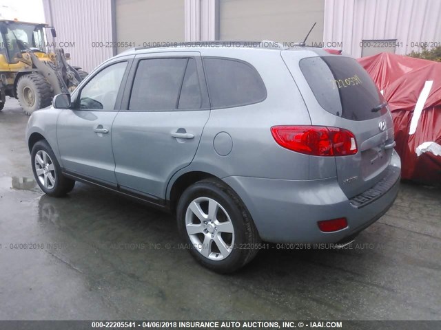 5NMSH13E58H135419 - 2008 HYUNDAI SANTA FE SE/LIMITED GRAY photo 3