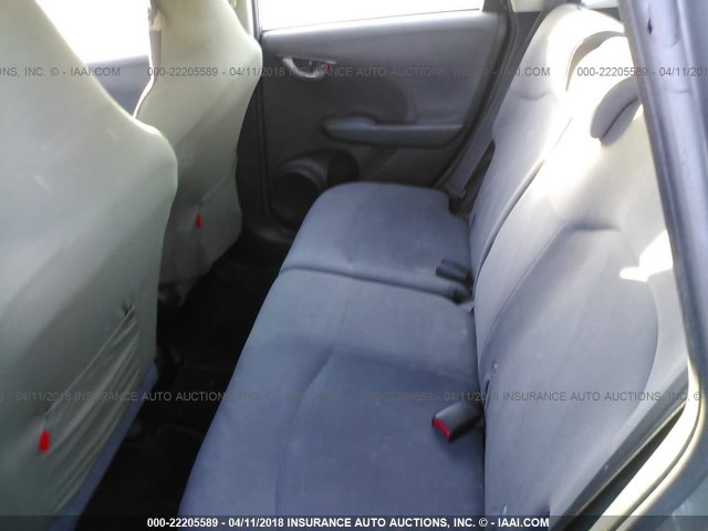 JHMGE8H2XAC016693 - 2010 HONDA FIT GRAY photo 8