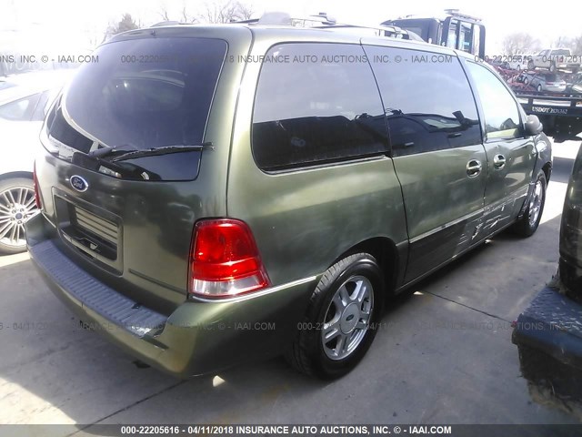 2FMZA52226BA47436 - 2006 FORD FREESTAR SEL GREEN photo 4