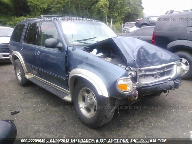 1FMDU84P81ZA52691 - 2001 FORD EXPLORER EDDIE BAUER BLUE photo 1