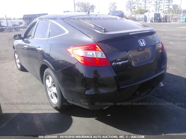 5J6TF1H34CL001181 - 2012 HONDA CROSSTOUR EX BLACK photo 3