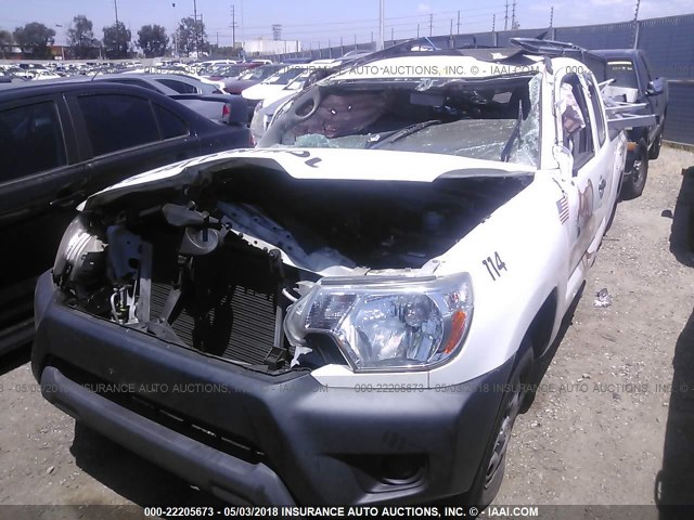 5TFTX4CN9FX052735 - 2015 TOYOTA TACOMA ACCESS CAB Weiß Foto 2