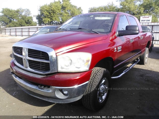 3D7KS29A37G816092 - 2007 DODGE RAM 2500 RED photo 2