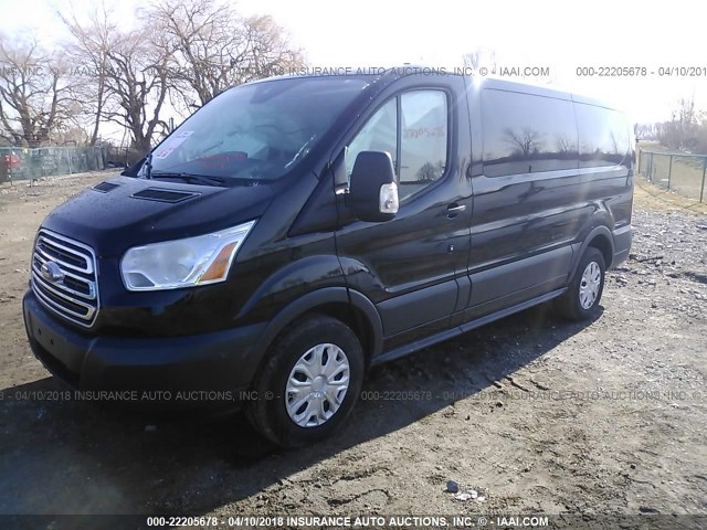 1FMZK1ZG2GKB09982 - 2016 FORD TRANSIT T-150 BLACK photo 2