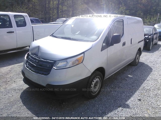 3N63M0YN7FK734666 - 2015 CHEVROLET CITY EXPRESS LS GRAY photo 2