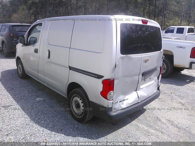 3N63M0YN7FK734666 - 2015 CHEVROLET CITY EXPRESS LS GRAY photo 3