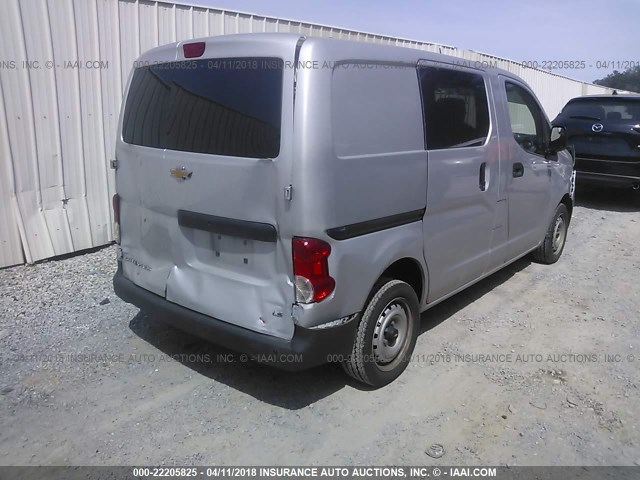 3N63M0YN7FK734666 - 2015 CHEVROLET CITY EXPRESS LS GRAY photo 4