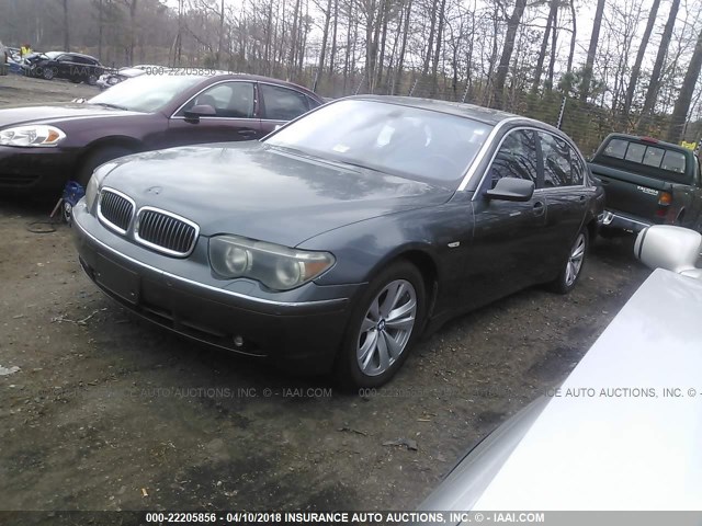 WBAGN63433DR18370 - 2003 BMW 745 LI GRAY photo 2