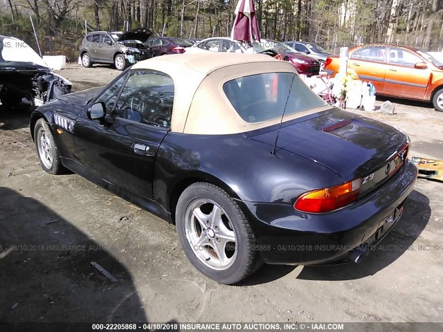 4USCH9337XLF79252 - 1999 BMW Z3 2.3 BLACK photo 3