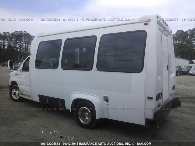 1FDWE35S38DB45170 - 2008 FORD ECONOLINE E350 SUPER DUTY CTWAY VAN WHITE photo 3