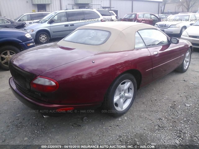 SAJGX274XVC007351 - 1997 JAGUAR XK8 MAROON photo 4