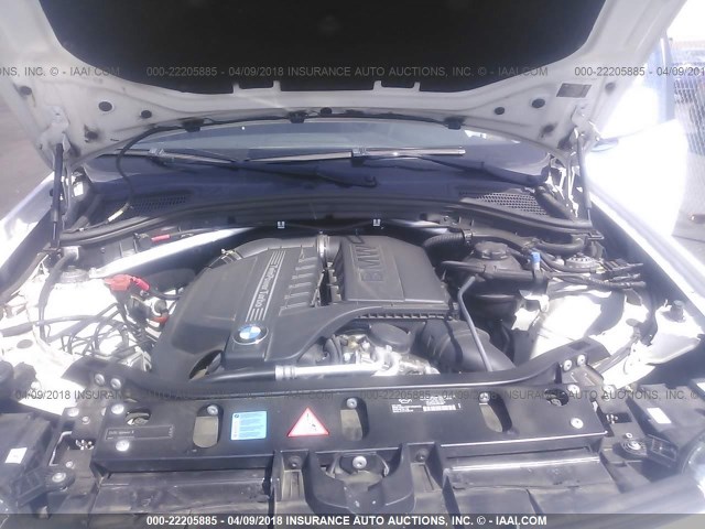 5UXWX7C57BL730008 - 2011 BMW X3 XDRIVE35I WHITE photo 10