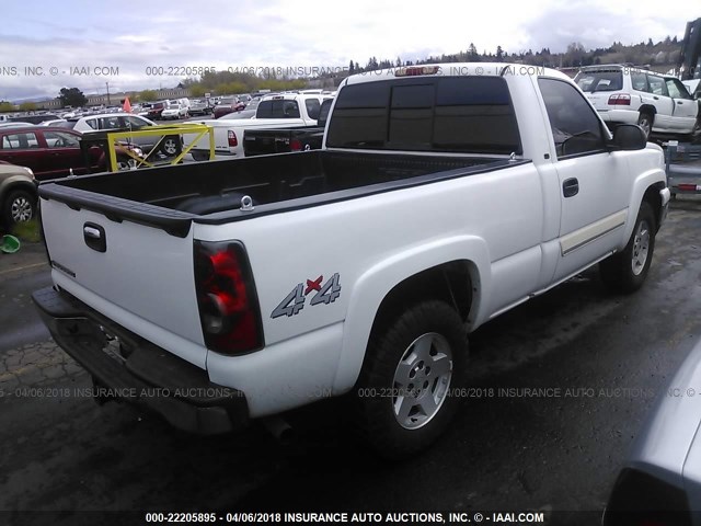 3GCEK14T57G210562 - 2007 CHEVROLET SILVERADO K1500 CLASSIC WHITE photo 4