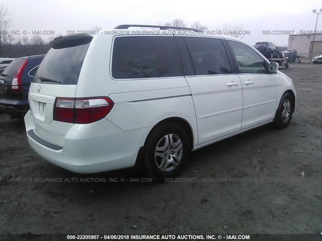 5FNRL38736B459888 - 2006 HONDA ODYSSEY EXL თეთრი ფოტო 4