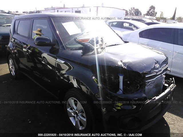 KNDJN2A28H7436647 - 2017 KIA SOUL BLACK photo 1