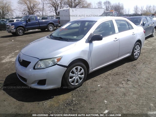 JTDBL40E89J025108 - 2009 TOYOTA COROLLA LE/XLE SILVER photo 2