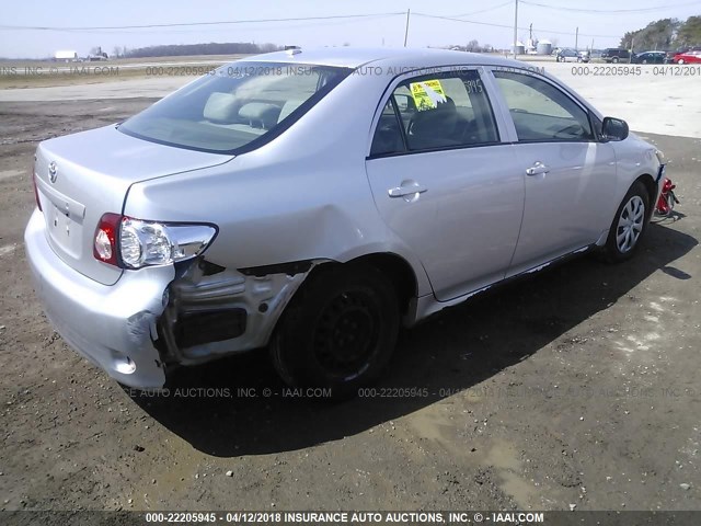 JTDBL40E89J025108 - 2009 TOYOTA COROLLA LE/XLE SILVER photo 4