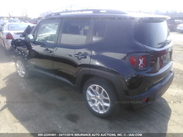 ZACCJABT5GPC52466 - 2016 JEEP RENEGADE LATITUDE BLACK photo 3