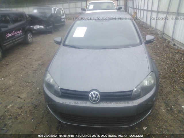 WVWBA7AJ0AW277686 - 2010 VOLKSWAGEN GOLF GRAY photo 6