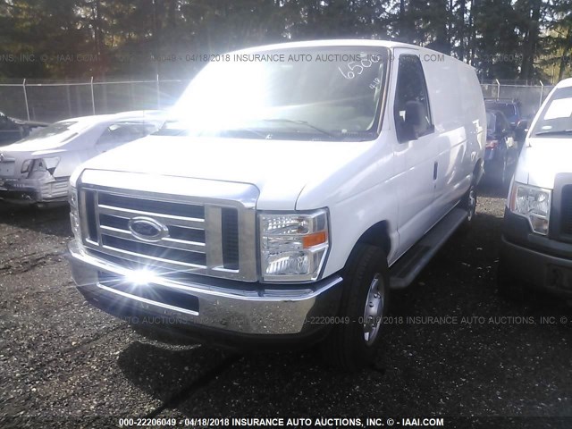 1FTNE2EW6CDA24509 - 2012 FORD ECONOLINE E250 VAN WHITE photo 2