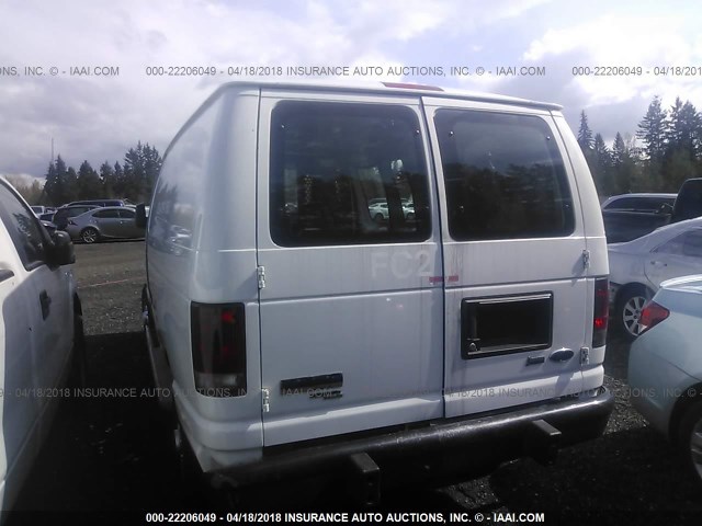 1FTNE2EW6CDA24509 - 2012 FORD ECONOLINE E250 VAN WHITE photo 6