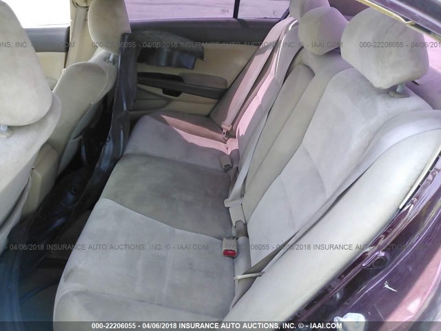 1HGCP2F4XAA075610 - 2010 HONDA ACCORD LXP MAROON photo 8