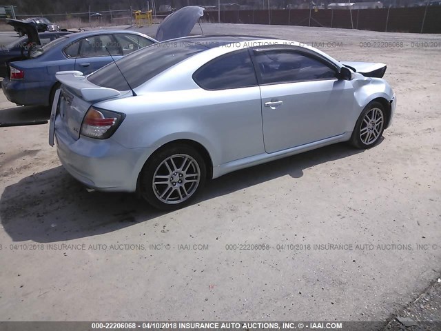 JTKDE177860124787 - 2006 TOYOTA SCION TC 浅蓝色 照片 4