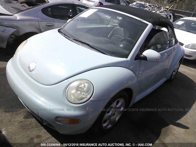 3VWCK21Y83M314842 - 2003 VOLKSWAGEN NEW BEETLE GLS 蓝色 照片 2