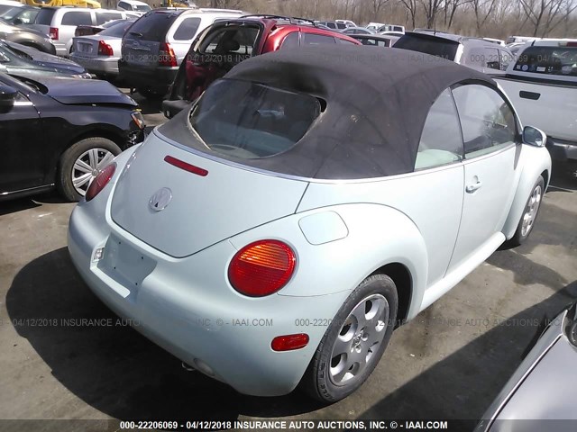 3VWCK21Y83M314842 - 2003 VOLKSWAGEN NEW BEETLE GLS 蓝色 照片 4