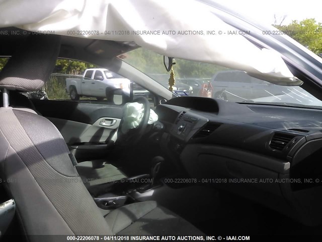 2HGFG3B51CH554553 - 2012 HONDA CIVIC LX BLUE photo 5