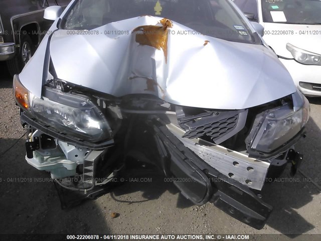 2HGFG3B51CH554553 - 2012 HONDA CIVIC LX BLUE photo 6